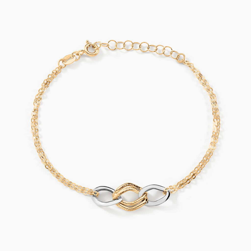 Bracelet Louisa Or Bicolore - Bracelets chaînes Femme | Marc Orian