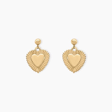 Boucles D'oreilles Pendantes Vasthie Plaque Or Jaune - Pendantes Femme | Marc Orian