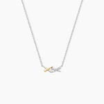 Collier Or Jaune Argent Blanc Oxyde De Zirconium - Colliers avec pierres Femme | Marc Orian