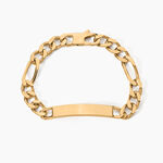 Bracelet Identit&eacute; Bixente Plaqu&eacute; Or Jaune - Gourmettes Homme | Marc Orian