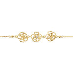 Bracelet Floraison Dor&eacute;e Or Jaune Oxyde De Zirconium - Bracelets cha&icirc;nes Femme | Marc Orian