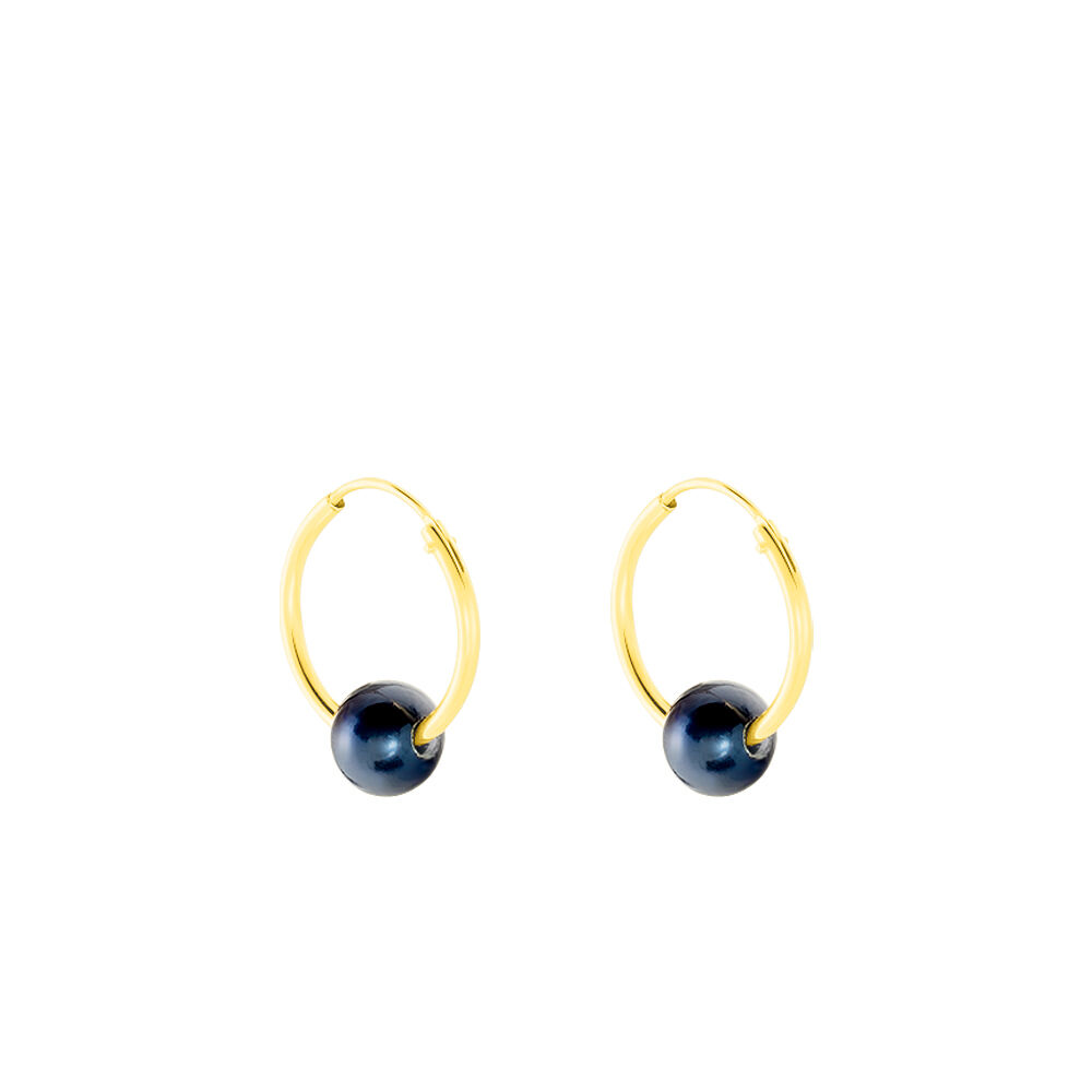 Boucles D'oreilles Puces Suraya Or Jaune Perle De Culture - Créoles Femme | Marc Orian