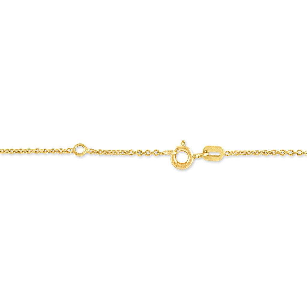 Bracelet Identité Gaspardine Maille Forçat Or Jaune - Gourmettes Enfant | Marc Orian