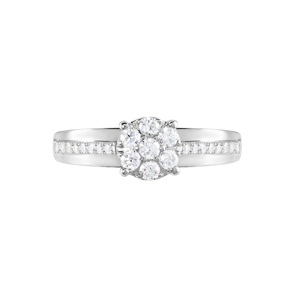 Bague Kate Or Blanc Diamant - Parures de mariage Femme | Marc Orian