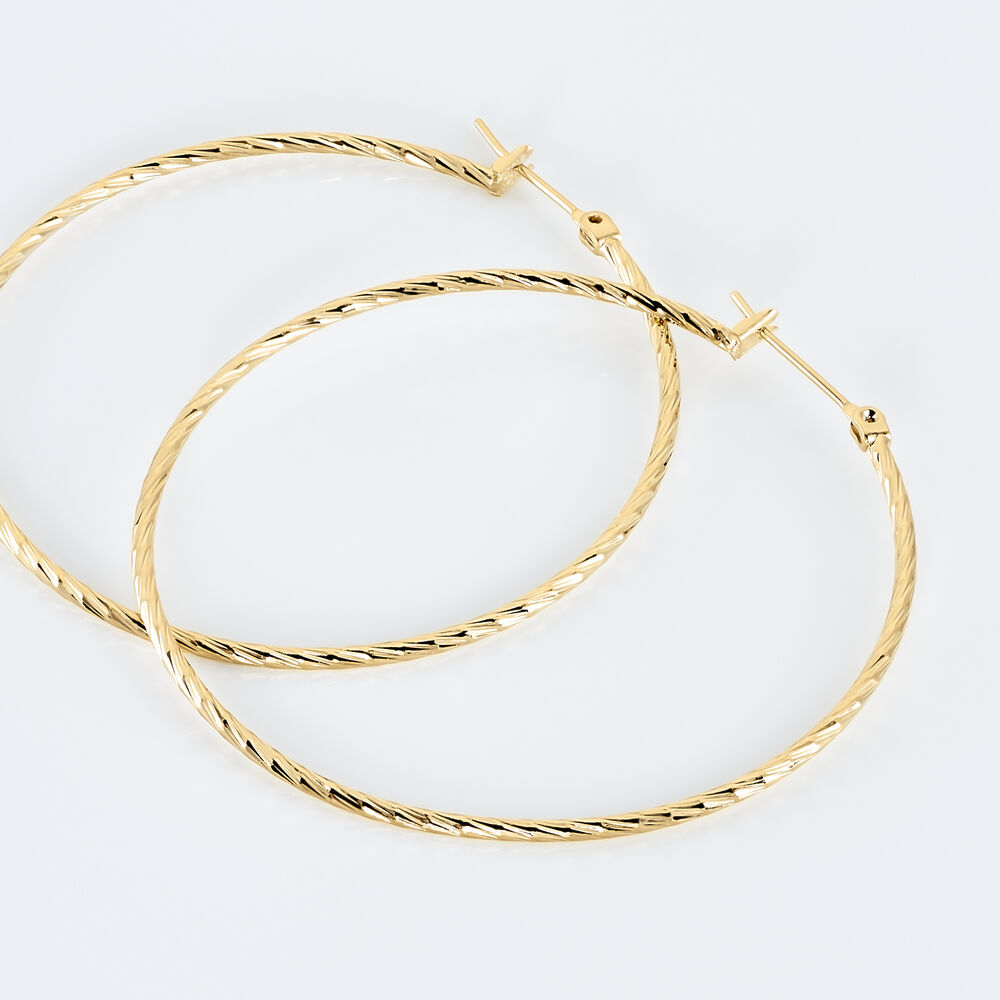 Cr&eacute;oles Anusha Plaqu&eacute; Or Jaune - Cr&eacute;oles Femme | Marc Orian