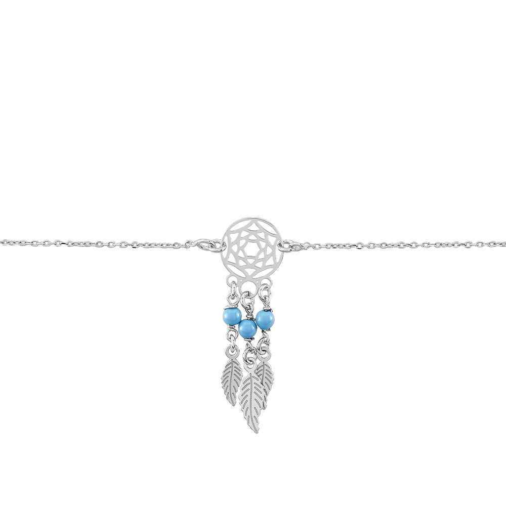 Bracelet Poehei Argent Blanc Cristaux De Swarovski - Bracelets chaînes Femme | Marc Orian