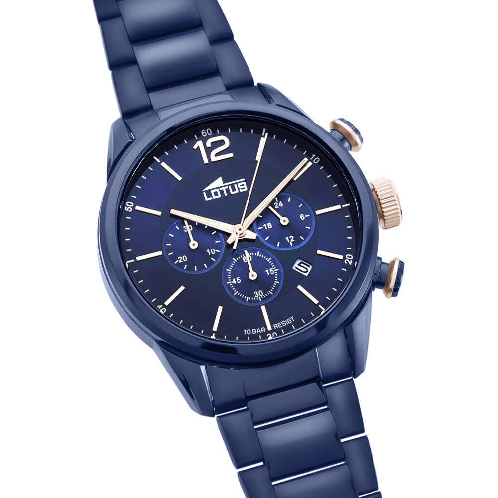 Montre lotus shop bleu homme