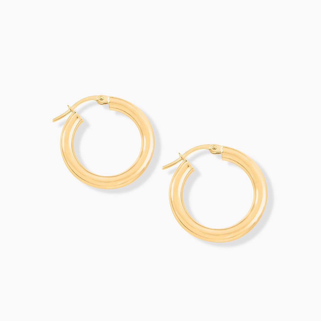 Créoles Or Jaune Rond - Créoles Femme | Marc Orian