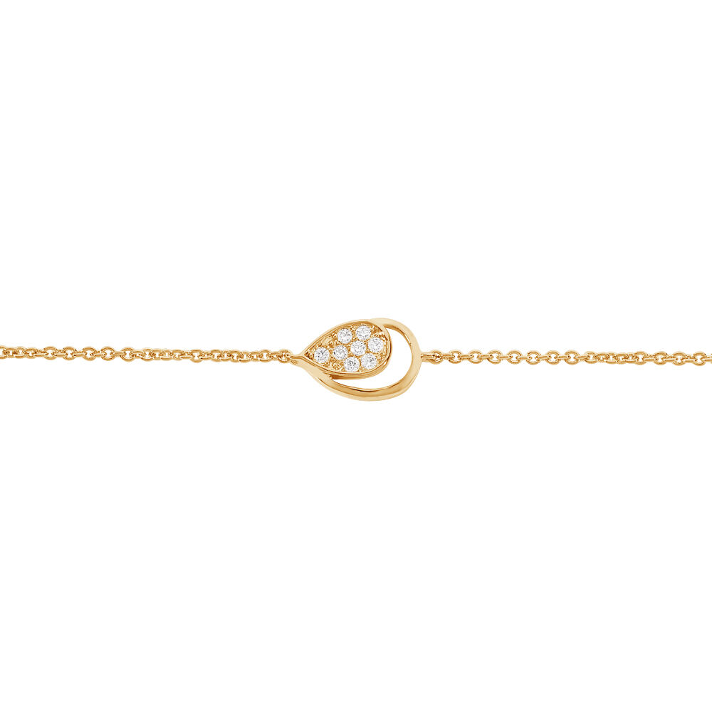 Bracelet Mahalya Plaqué Or Jaune Oxyde De Zirconium - Bracelets chaînes Femme | Marc Orian