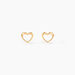 Boucles D'oreilles Puces Anne-maudae Coeurs Or Jaune - Clous d'oreilles Femme | Marc Orian