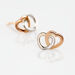 Boucles D'oreilles Puces Donna Coeurs Ajoures Or Rose - Puces Femme | Marc Orian