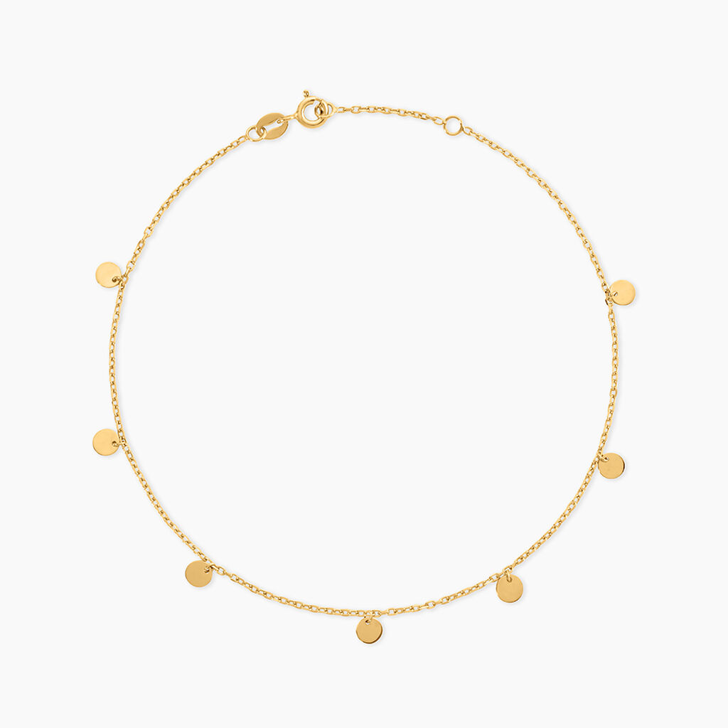 Cha&icirc;ne De Cheville Eleonora Argent Dor&eacute; A L'Or 750/1000 - Chaines de cheville Femme | Marc Orian