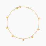 Cha&icirc;ne De Cheville Eleonora Argent Dor&eacute; A L'Or 750/1000 - Chaines de cheville Femme | Marc Orian