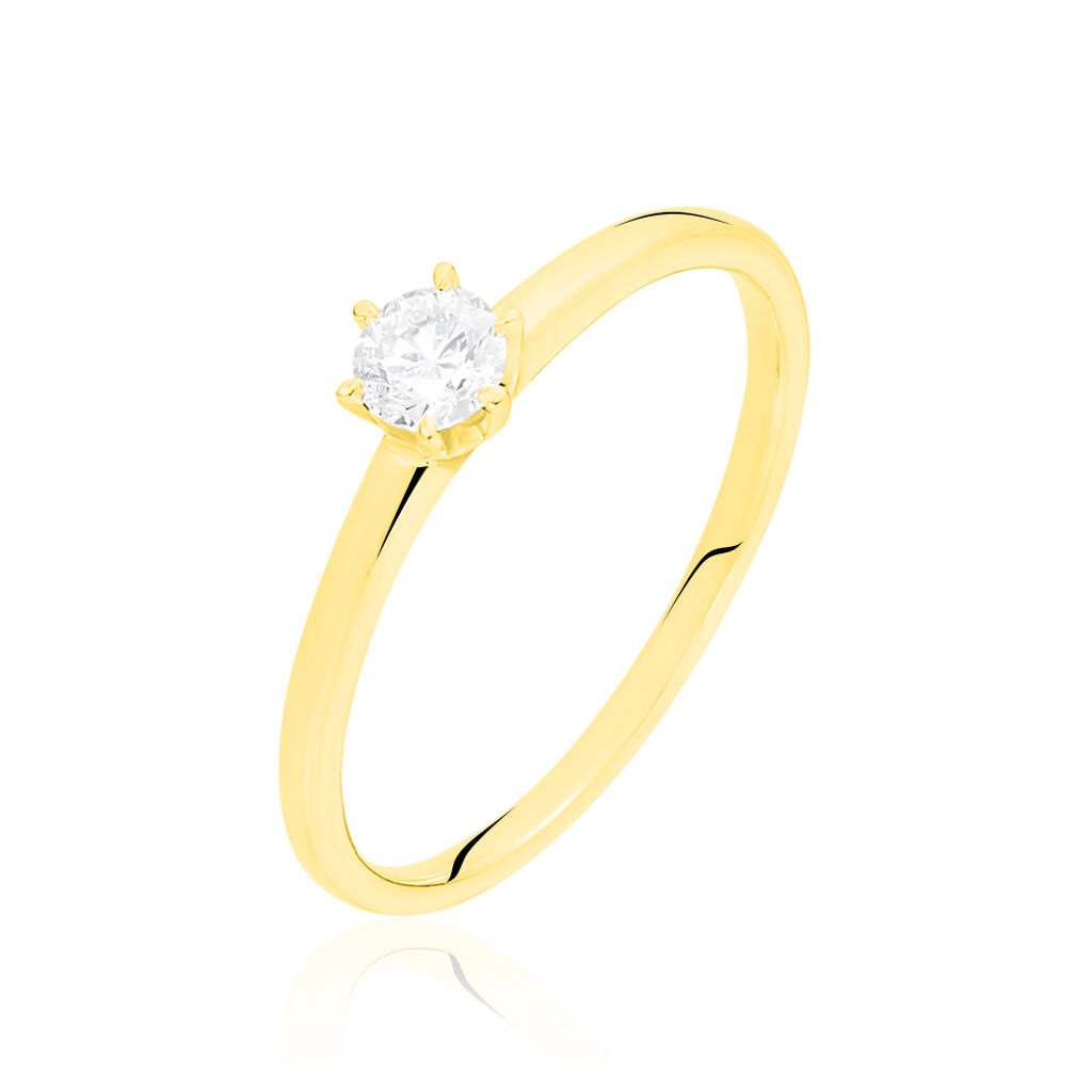 Bague Solitaire Seynabou Or Jaune Diamant - Solitaires Femme | Marc Orian
