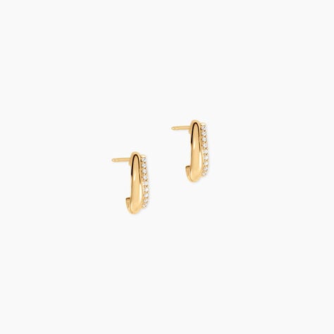 Cr&eacute;oles Rosalyn Or Jaune Diamant - Cr&eacute;oles Femme | Marc Orian