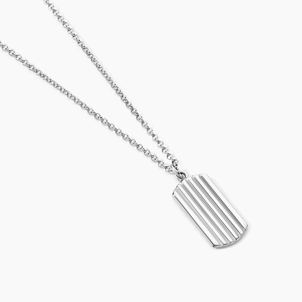 Collier Orace Argent Blanc - Colliers fantaisie Homme | Marc Orian