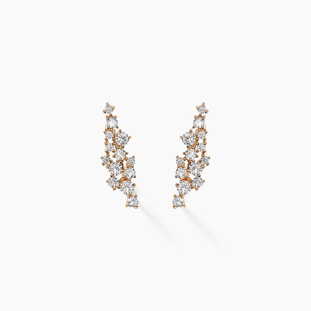 Bijoux D'oreilles Doline Plaqu&eacute; Or Dor&eacute; Oxyde De Zirconium - Piercings d'oreilles Femme | Marc Orian