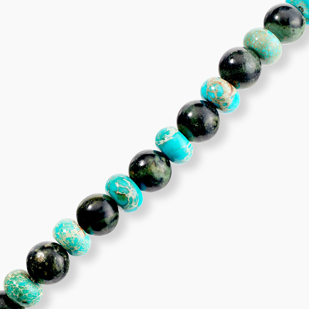 Bracelet Naturel Autres Vert Jaspe Africain - Bracelets cha&icirc;nes Homme | Marc Orian