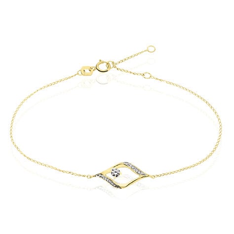 Bracelet Eye Or Jaune Oxyde De Zirconium - Bracelets chaînes Femme | Marc Orian