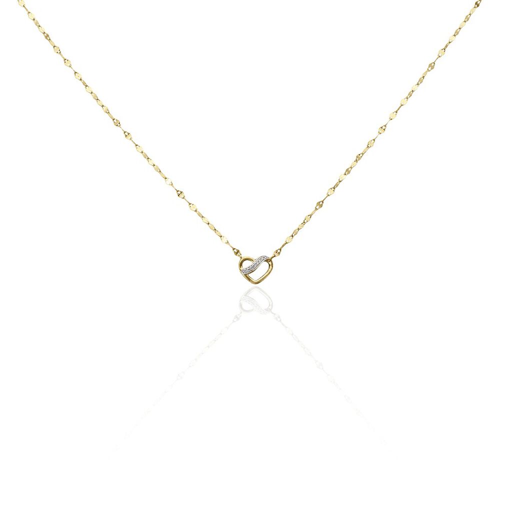 Collier Or Jaune Abiah Diamants - Colliers avec pierres Femme | Marc Orian
