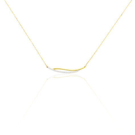 Collier Una Or Jaune Diamant - Colliers avec pierres Femme | Marc Orian