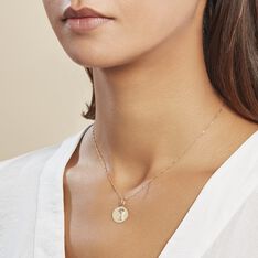 Pendentif Vierge Rond Or Jaune - Pendentifs Famille | Marc Orian