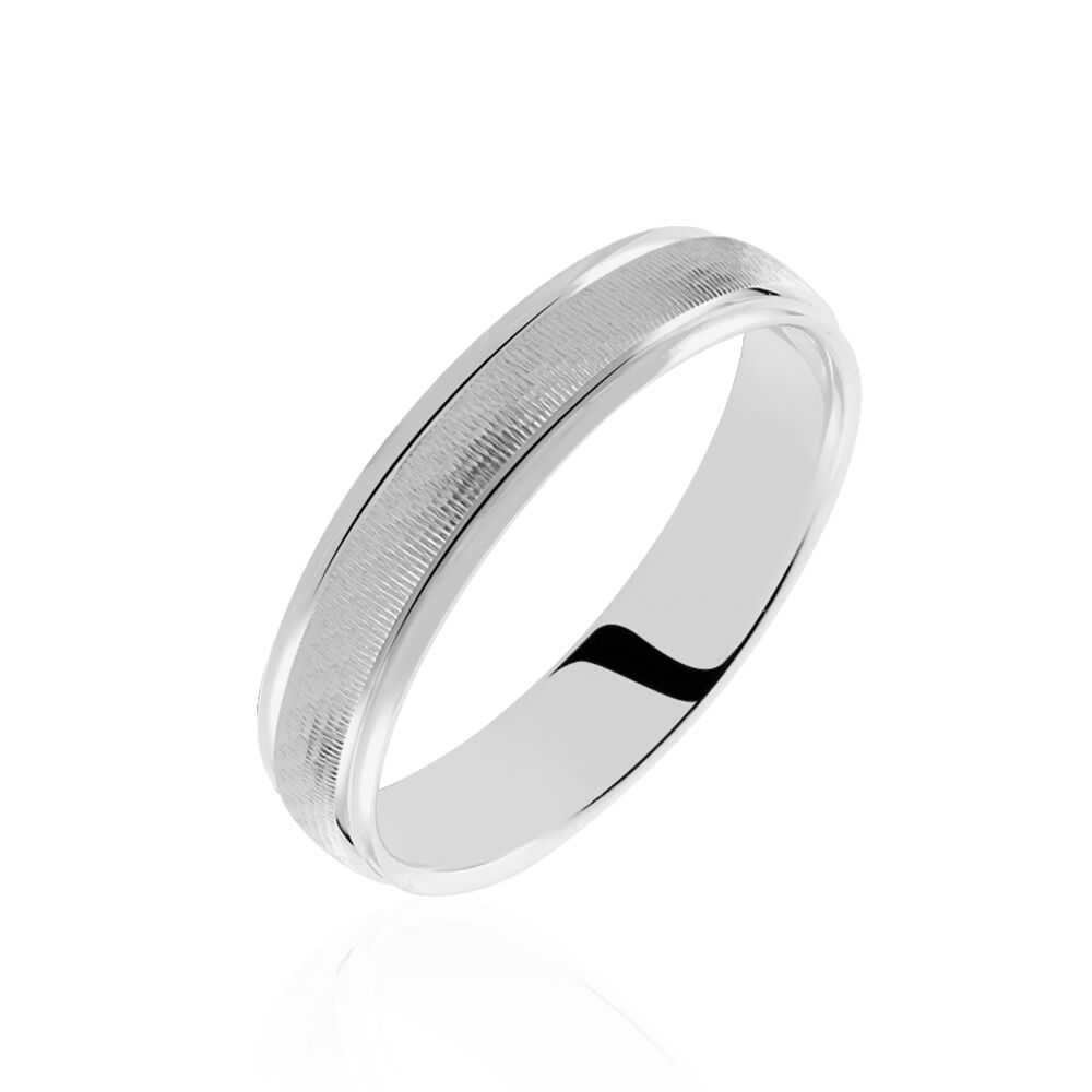 Alliance Marwan Ruban Bomb&eacute; Or Blanc - Alliances duo Unisex | Marc Orian