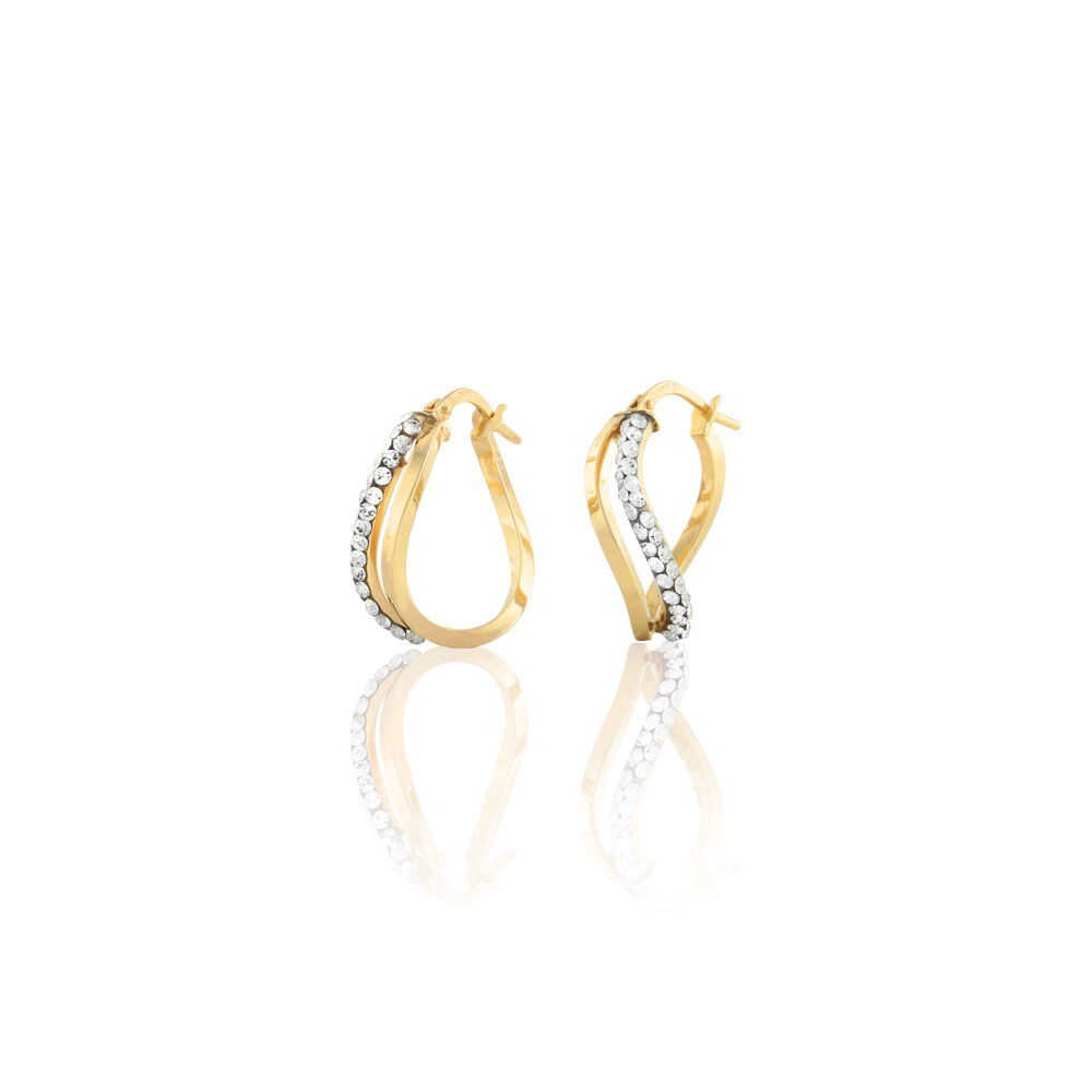 Créoles Hekate Or Jaune Strass - Créoles Femme | Marc Orian