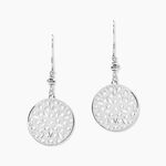 Boucles D'oreilles Pendantes Penelope Argent Blanc - Pendantes Femme | Marc Orian
