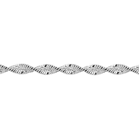 Collier Ciana Torsade Diamante Argent Blanc - Chaines Femme | Marc Orian