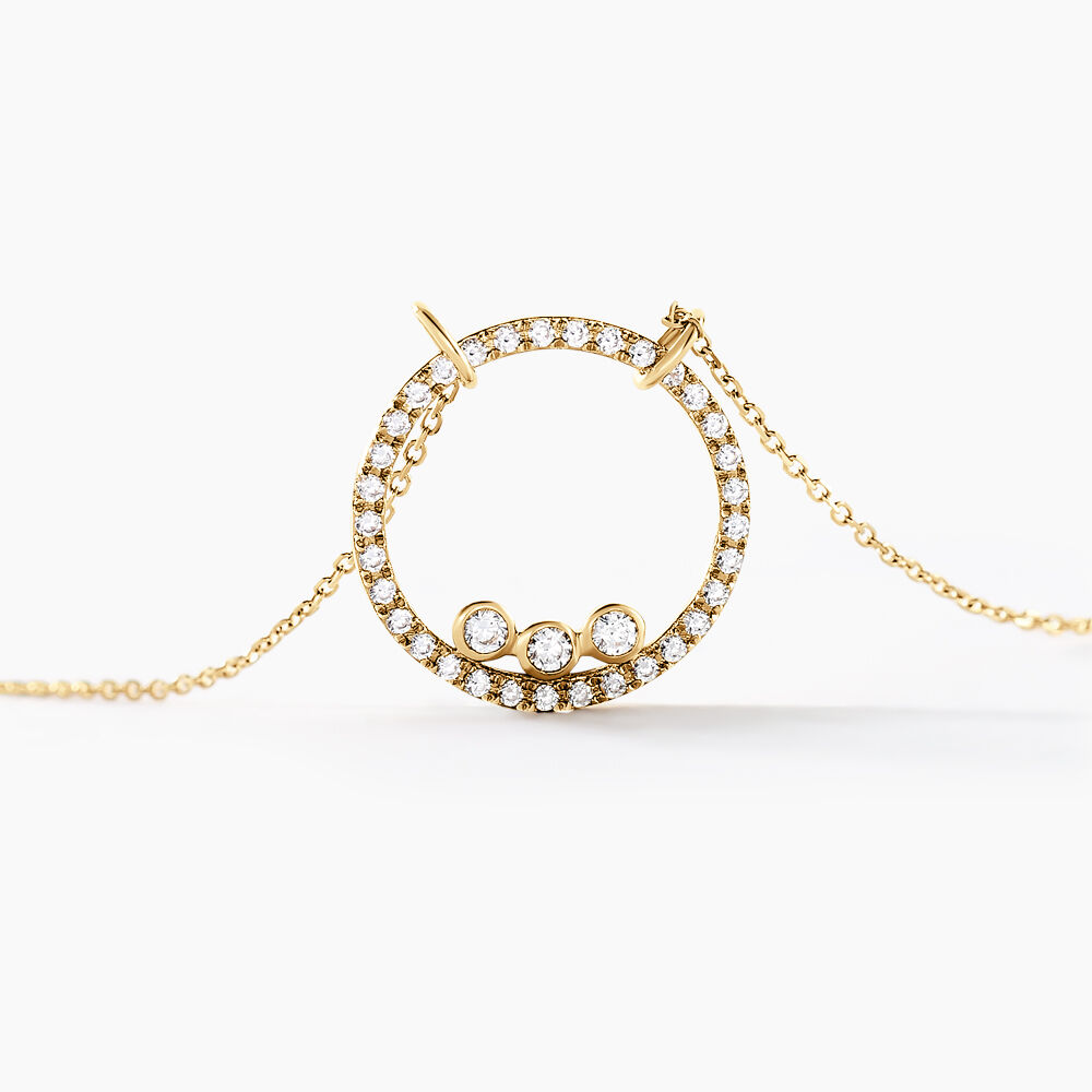 Collier Rodica Or Jaune Oxyde De Zirconium - Colliers avec pierres Femme | Marc Orian