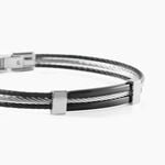 Bracelet Tobby Acier Blanc Cristal - Bracelets cha&icirc;nes Homme | Marc Orian