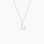 Pendentif Ionia Lettre Or Blanc - Pendentifs Famille | Marc Orian