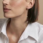 Boucles D'oreilles Pendantes Lorainne Argent Blanc Oxyde De Zirconium - Pendantes Femme | Marc Orian