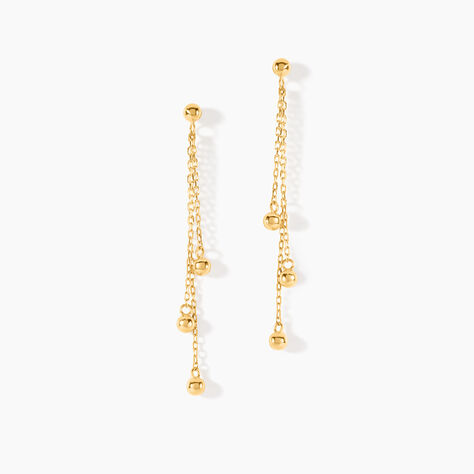 Boucles D'Oreilles Pendantes Brooks Or Jaune - Pendantes Femme | Marc Orian