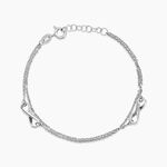 Bracelet Noelle Argent Blanc - Bracelets fantaisie Femme | Marc Orian