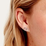 Boucles D'Oreilles Puces Gena Argent Blanc - Puces Femme | Marc Orian