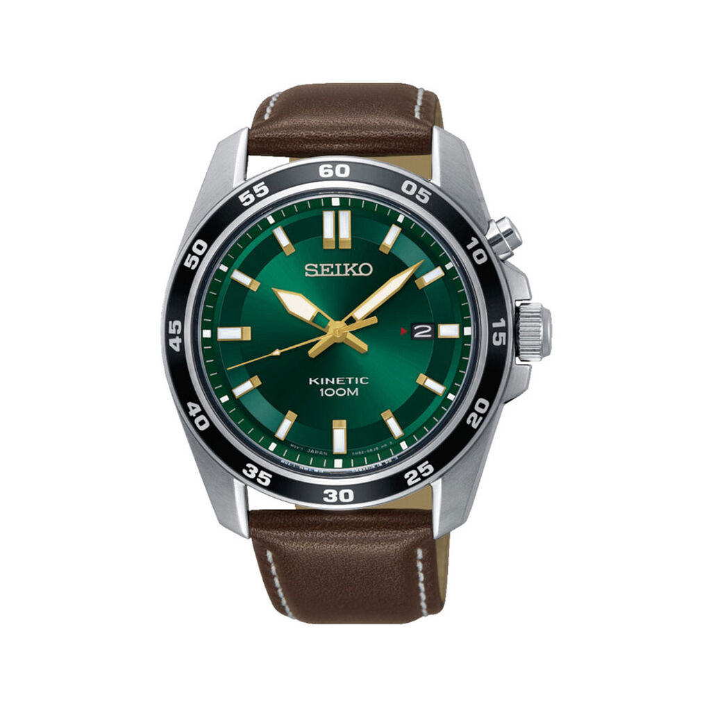 Montre Seiko Sport Kinetic Vert - Montres &eacute;tanches Homme | Marc Orian