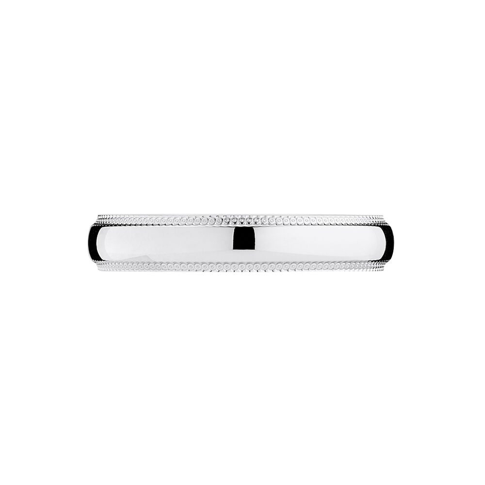 Alliance Irais Demi Jonc Classique Or Blanc - Alliances classiques Famille | Marc Orian