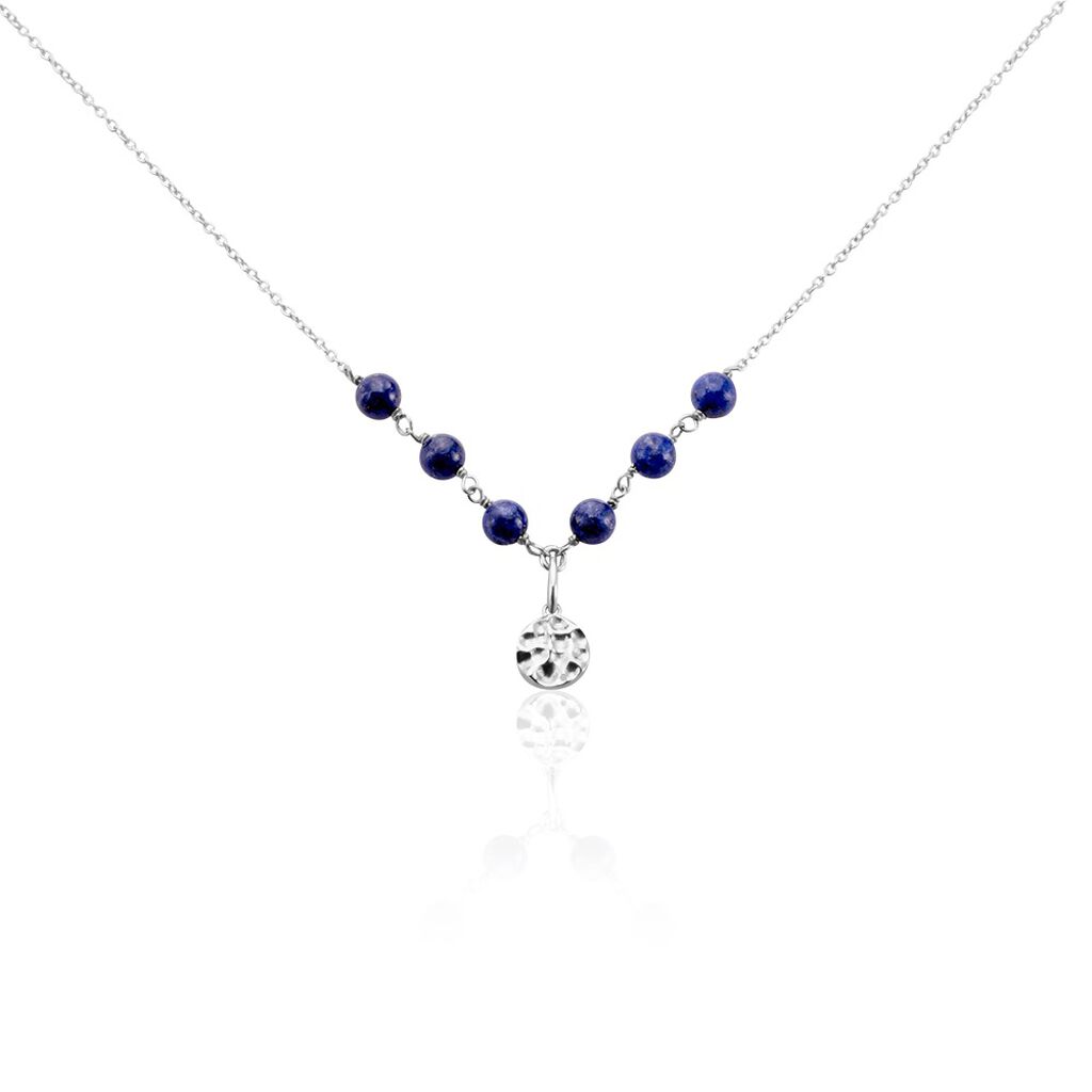 Collier Argent Kutrun Lapis Lazuli - Colliers avec pierres Femme | Marc Orian