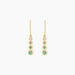 Boucles D'oreilles Pendantes Josephine Or Jaune Emeraude - Pendantes Femme | Marc Orian
