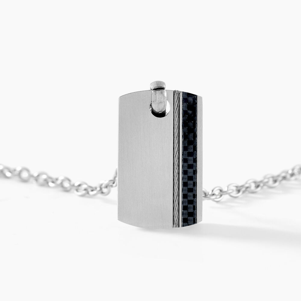 Collier Lovaina Acier Blanc - Fête des pères Homme | Marc Orian