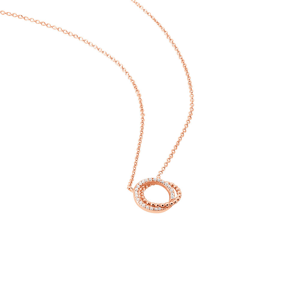 Collier Janne Argent Rose Oxyde De Zirconium - Colliers avec pierres Femme | Marc Orian