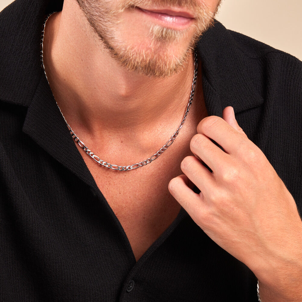 Chaine Vivian Argent Blanc - Chaines Homme | Marc Orian