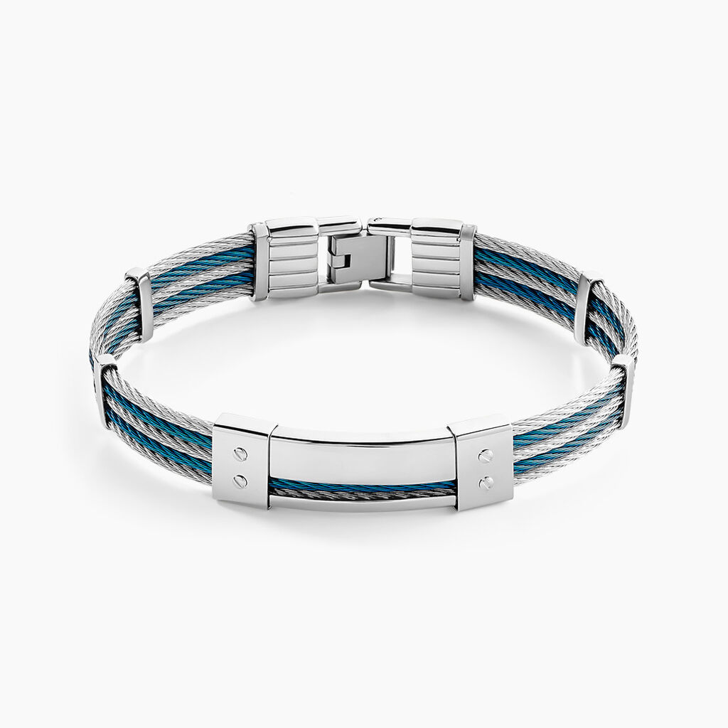 Bracelet Jourdan Herens Acier Blanc - Bracelets chaînes Homme | Marc Orian