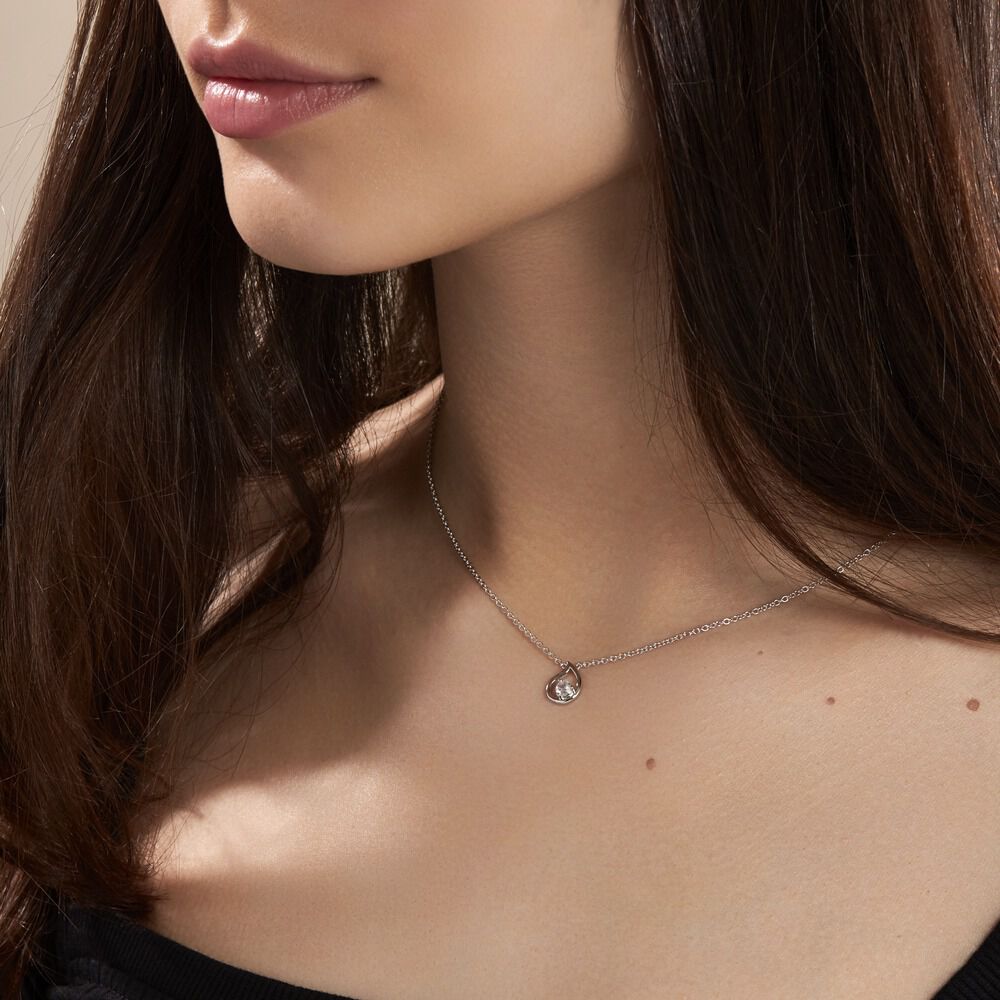 Collier Argent Sidonio Oxydes De Zirconium - Colliers avec pierres Femme | Marc Orian