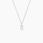 Pendentif Klementine Or Blanc Oxyde De Zirconium - Pendentifs Femme | Marc Orian