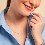 Collier Lysis Argent Blanc Oxyde De Zirconium - Colliers avec pierres Femme | Marc Orian