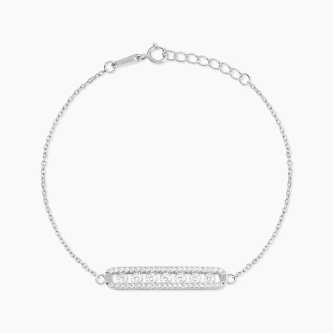 Bracelet Argent Blanc Soha Oxyde De Zirconium - Bracelets fantaisie Femme | Marc Orian