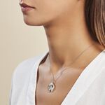 Pendentif Dua Argent Blanc - Bijoux fantaisie Famille | Marc Orian